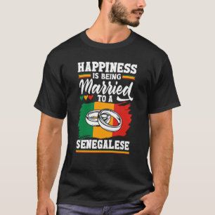 Senegal Senegalese vlag met een Senegalese vlag T-shirt
