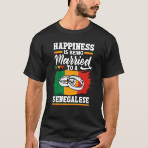 Senegal Senegalese vlag met een Senegalese vlag T-shirt