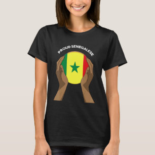 Senegal Senegalese West Afrika Proud Heart Love Fl T-shirt