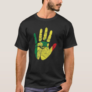 Senegal Senegalese West Afrika Proud Heart Love Fl T-shirt
