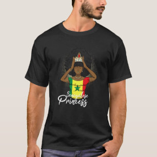 Senegal Senegalese West-Afrika Proud Princess Quee T-shirt