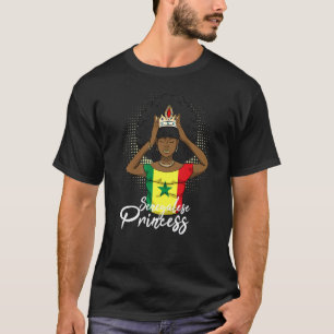 Senegal Senegalese West-Afrika Proud Princess Quee T-shirt