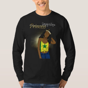 Senegal Senegalese West-Afrika Proud Princess Quee T-shirt