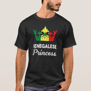 Senegal Senegalese West-Afrika Proud Princess Quee T-shirt