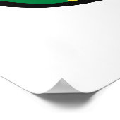 Senegal Shades aangepaste tekst en kleuren-poster Poster (Hoek)