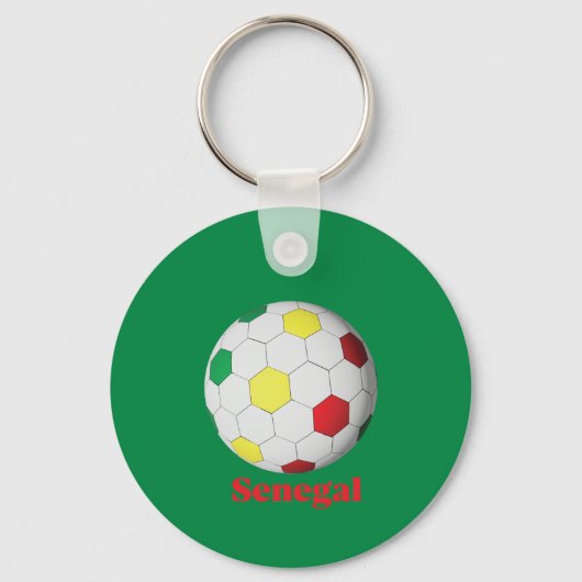 Senegal soccer sleutelhanger (Voorkant)