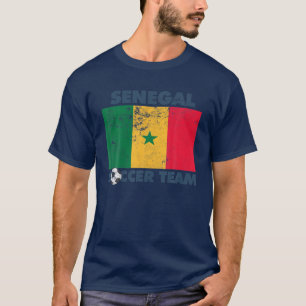 Senegal Soccer Team Flag 2022 Support Senegalese T-shirt