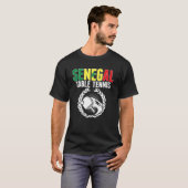 Senegal Table Tennis   Senegalese Ping Pong Suppor T-shirt (Voorkant volledig)