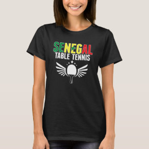 Senegal Table Tennis Senegalese pingpong T-shirt