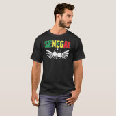 Senegal Table Tennis   Support Senegalese Ping Pon T-shirt (Voorkant volledig)