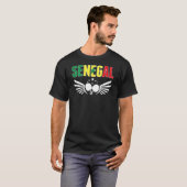 Senegal Table Tennis Support Senegalese pingpon T-shirt (Voorkant volledig)