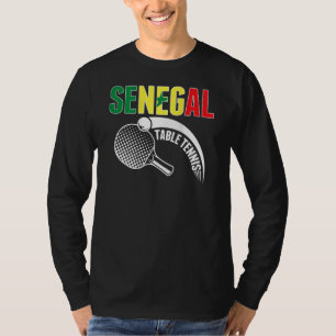 Senegal Tafeltennis Senegalese Ping Pong Onderst T-shirt