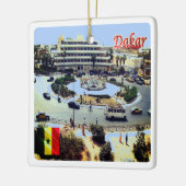 SENEGAL, Uitzicht vanuit de lucht, Afrika Keramisch Ornament (Links)