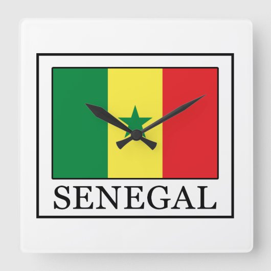 Senegal Vierkante Klok (Voorkant)