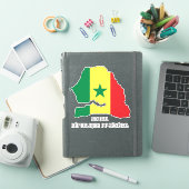 Senegal Vlag Charmante Patriottische Kaart Sticker (iPad Cover)