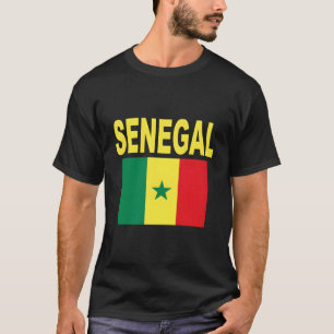 Senegal Vlag Cool Drapeau Senegalese Vlaggen Manne T-shirt