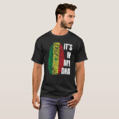 Senegal vlag DNA vingerafdruk zwarte geschiedenis  T-shirt (Voorkant volledig)