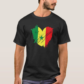 Senegal Vlag ik hou van Senegal... in mijn DNA-cad T-shirt