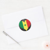 Senegal-vlag kopen ronde sticker (Envelop)