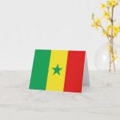 Senegal Vlag Notitiekaart (Gele Bloem)