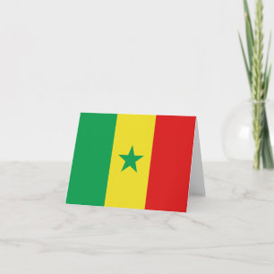 Senegal Vlag Notitiekaart