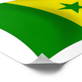 Senegal Vlag Poster Print (Hoek)
