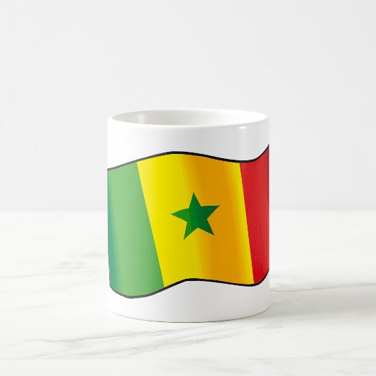 Senegal Vlag Senegalese Trots Groene Geel Rood Koffiemok