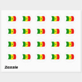 Senegal Vlag Sticker (Vel)