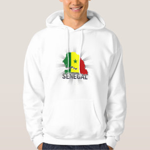 Senegal-vlaggenkaart 2.0 hoodie
