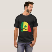 Senegal-vlagplattegrond T-shirt (Voorkant volledig)