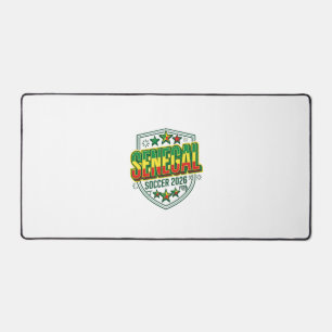 Senegal Voetbal 2026 Voetbal Vet Land Typografie Bureaumat