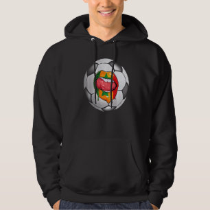 Senegal Voetbal Fan Senegalese Vlag Mond Hoodie