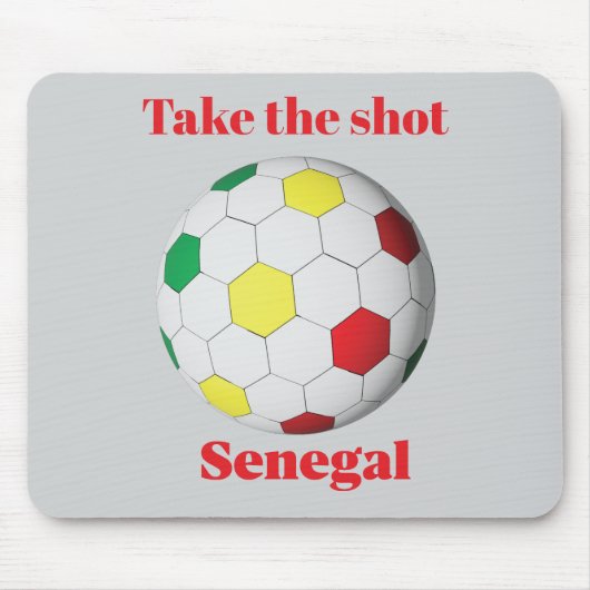 Senegal Voetbal Muismat (Voorkant)