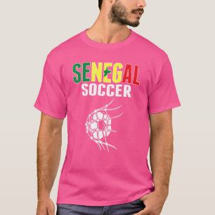 Senegal Voetbal op het netto Senegalese Football S T-shirt