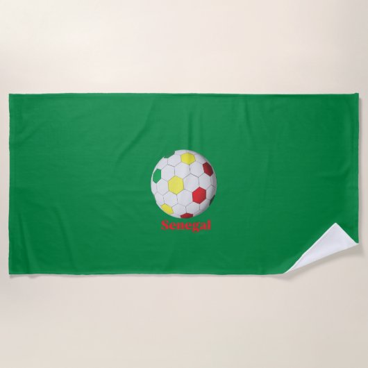 Senegal voetbal strandlaken (Voorkant)