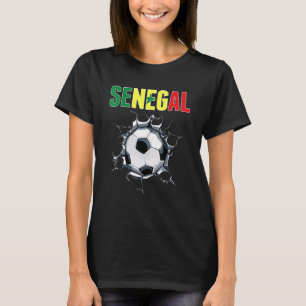 Senegal voetbalfans - Senegalese voetbal in scheur T-shirt