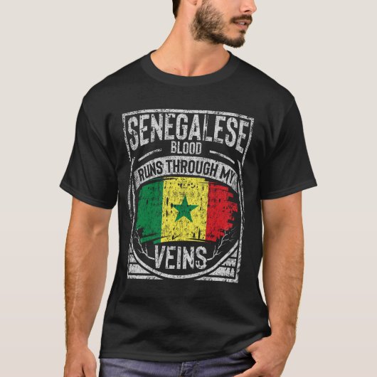 Senegalees bloed loopt door mijn zegen t-shirt (Voorkant)