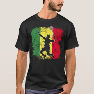 Senegalese Badmintonspeler Vlag Senegal T-shirt