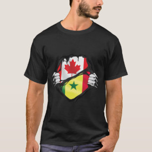 Senegalese Canadese handpalen met geroosterde rots T-shirt