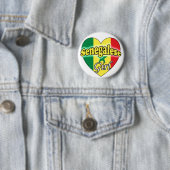 Senegalese Meisje Ronde Button 5,7 Cm (In situ)