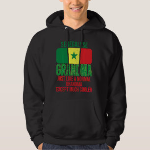 Senegalese Oma Senegalese Vlag voor Moeder Hoodie