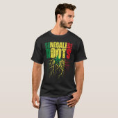 Senegalese Roots Senegal Heritage Flag T-shirt (Voorkant volledig)