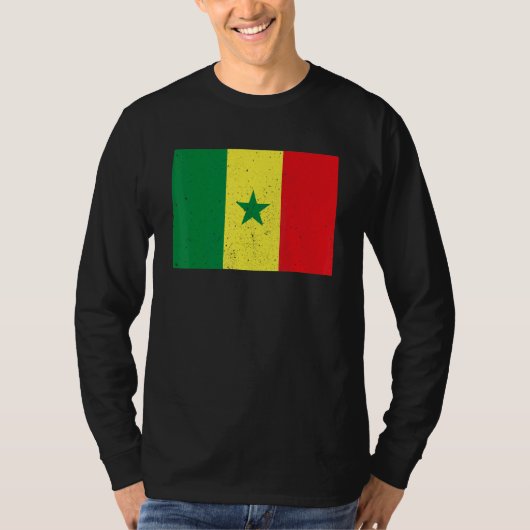 Senegalese Senegal Flag Pride Senegalese Flag T-shirt (Voorkant)