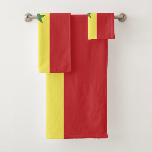 Senegalese vlag bad handdoek (Insitu)