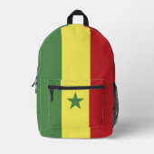 Senegalese vlag bedrukte rugzak (Voorkant)