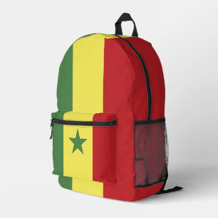Senegalese vlag bedrukte rugzak