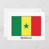 Senegalese vlag briefkaart (Voorkant / Achterkant)