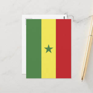 Senegalese vlag briefkaart
