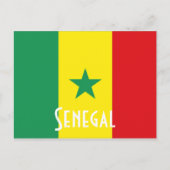 Senegalese vlag briefkaart (Voorkant)