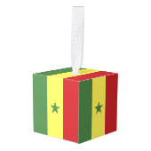 Senegalese vlag decoratie (Voorkant hoekig)